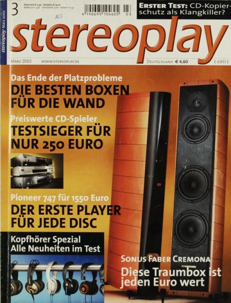 Stereoplay 3/2002 Zeitschrift