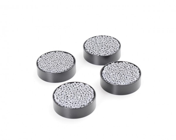 Appliance feet coasters metal foam grey set of 4