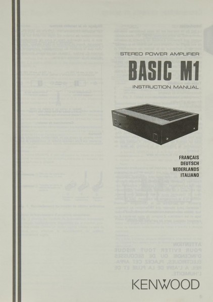 Kenwood Basic M 1 Manual