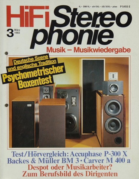 Hifi Stereophonie 3/1982 Zeitschrift