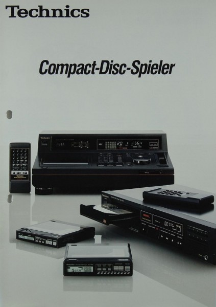 Technics Compact-Disc-Spieler Prospekt / Katalog