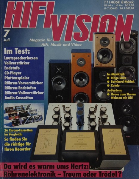Hifi Vision 7/1992 Zeitschrift