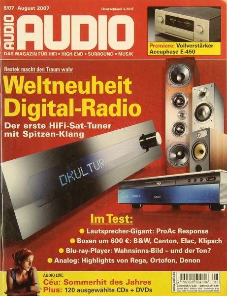 Audio 8/2007 Zeitschrift