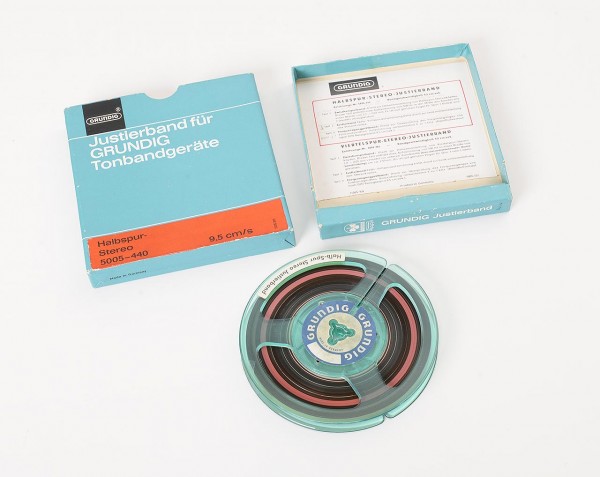 Grundig calibration tape 9,5 cm/s 1/4 inch half track stereo