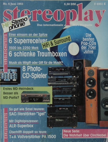 Stereoplay 6/1993 Zeitschrift