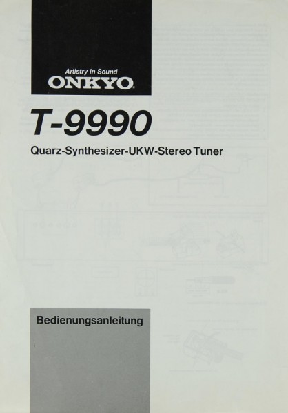 Onkyo T-9990 User Manual
