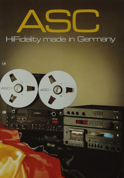 ASC HiFidelity made in Germany Brochure / Catalogue