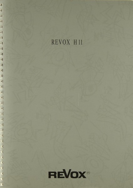 Revox H 11 Manual