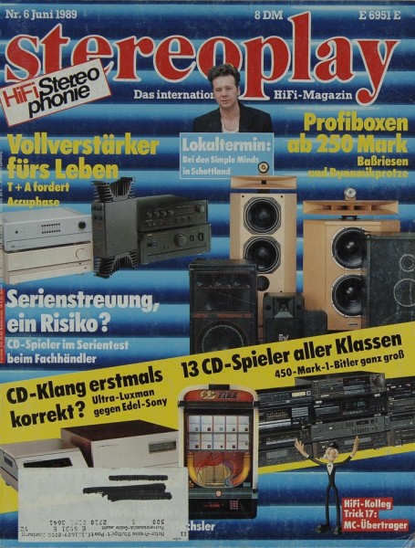 Stereoplay 6/1989 Zeitschrift