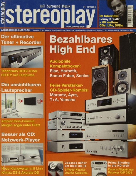 Stereoplay 2/2008 Zeitschrift
