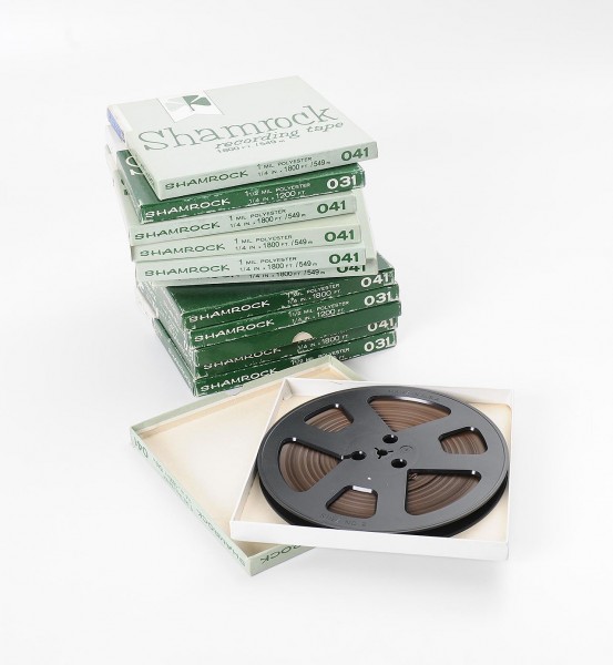 Bundle of 9 Shamrock tapes and 3 blank reels 18cm