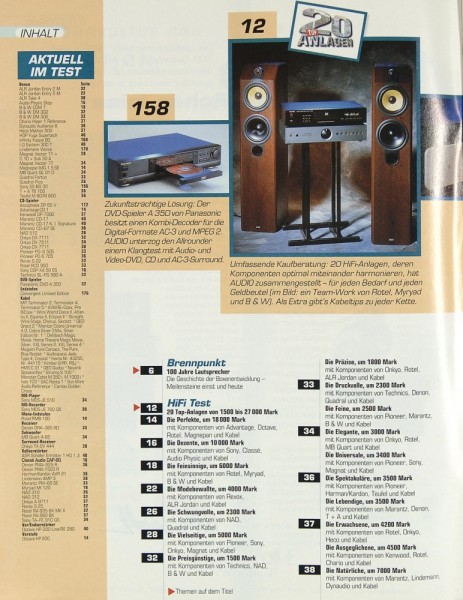 Audio 4/1998 Zeitschrift