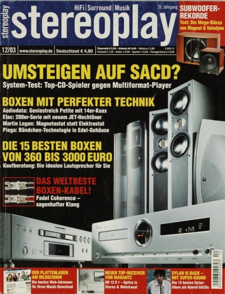Stereoplay 12/2003 Magazine