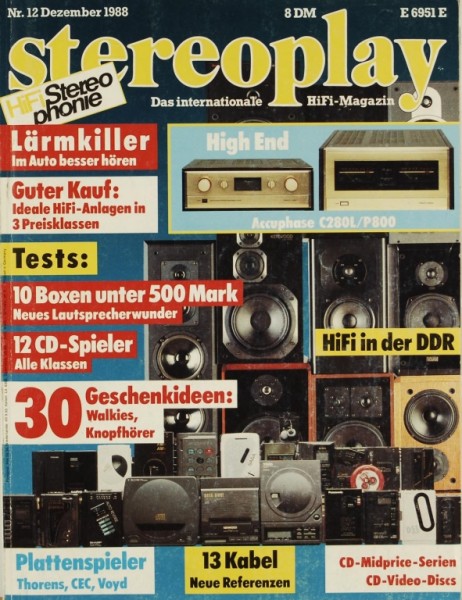 Stereoplay 12/1988 Magazine