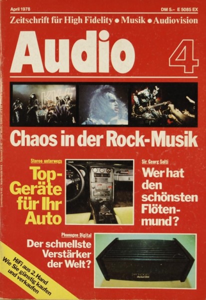 Audio 4/1978 Zeitschrift