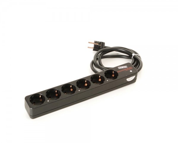 Phonosophy CU 6-fold power strip with 2.0 m supply cable