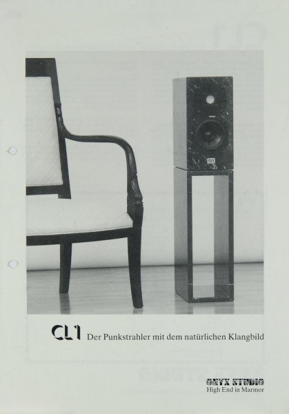 Onyx Studio CL 1 Prospekt / Katalog