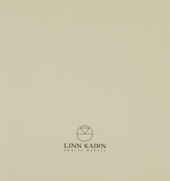 Linn Kairn Instruction Manual