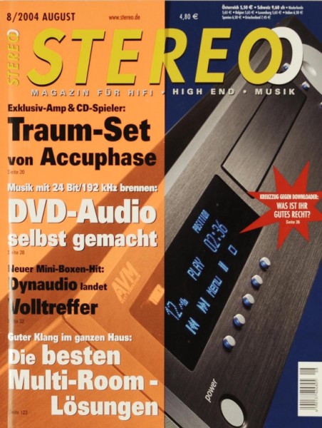 Stereo 8/2004 Zeitschrift