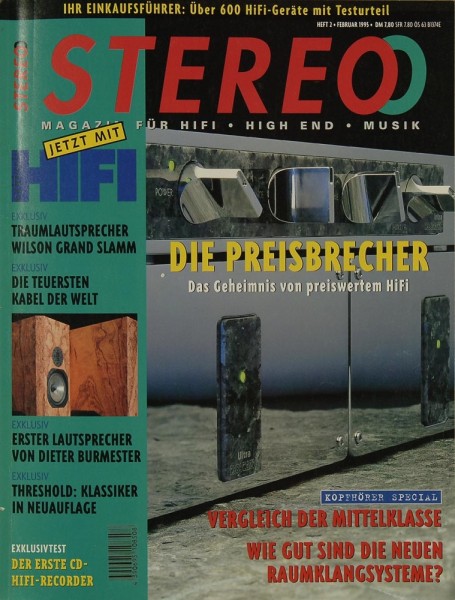 Stereo 2/1995 Zeitschrift