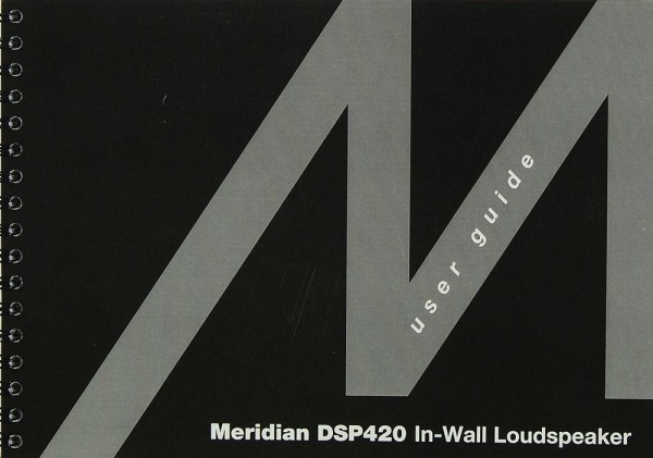 Meridian DSP 420 Bedienungsanleitung