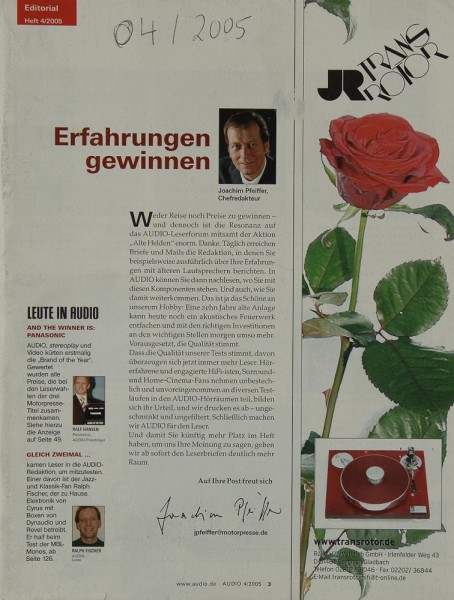 Audio 4/2005 Zeitschrift