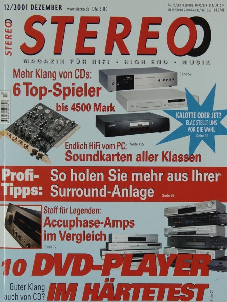 Stereo 12/2001 Zeitschrift