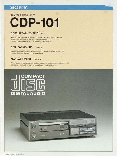 Sony CDP-101 Bedienungsanleitung