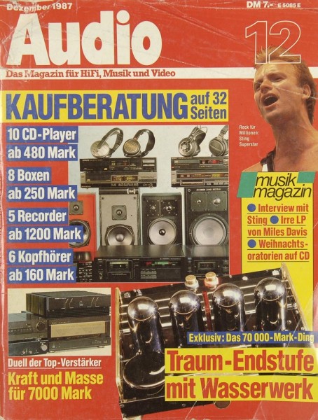 Audio 12/1987 Zeitschrift