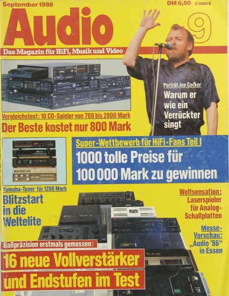 Audio 9/1986 Zeitschrift