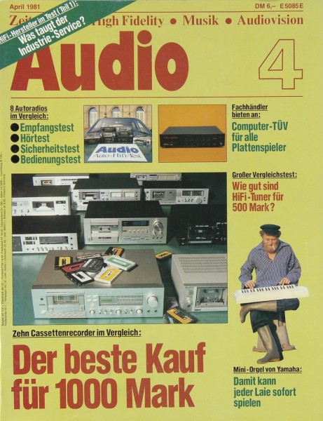 Audio 4/1981 Zeitschrift