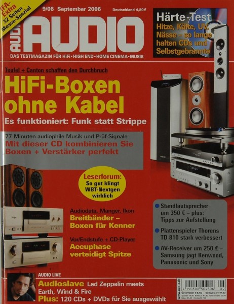 Audio 9/2006 Zeitschrift