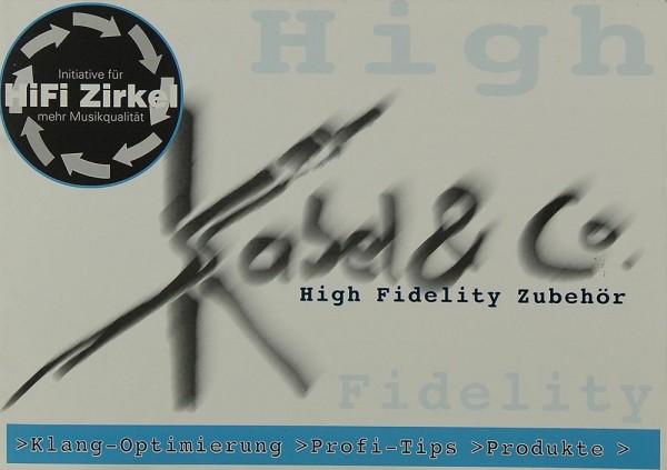 Kabel &amp; Co High Fidelity Zubehör Brochure / Catalogue
