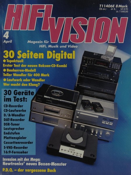 Hifi Vision 4/1992 Zeitschrift