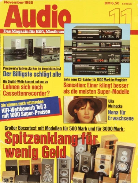 Audio 11/1985 Zeitschrift