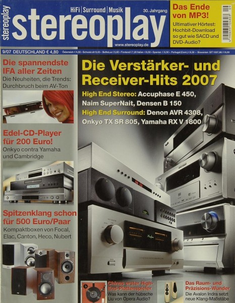 Stereoplay 9/2007 Zeitschrift