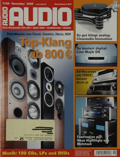 Audio 11/2008 Zeitschrift