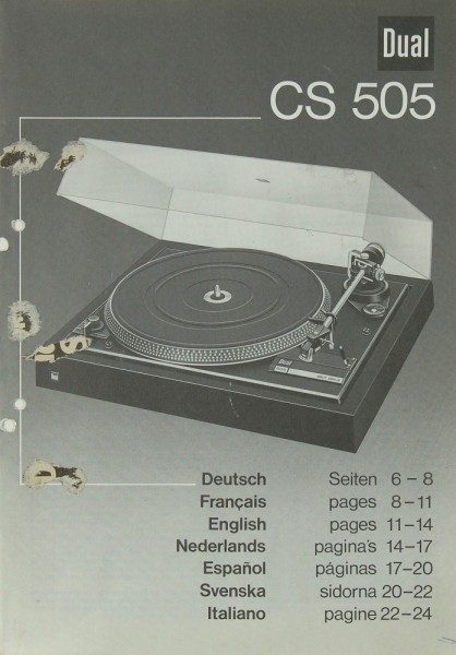 Dual CS 505 Manual