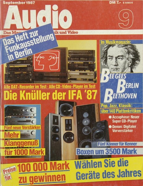 Audio 9/1987 Zeitschrift