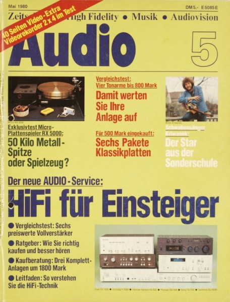 Audio 5/1980 Zeitschrift