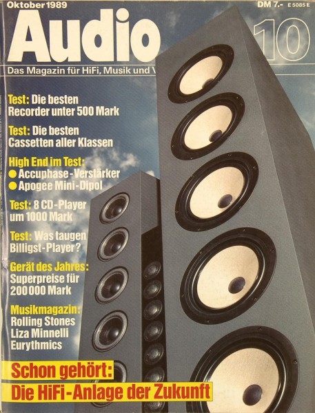 Audio 10/1989 Zeitschrift