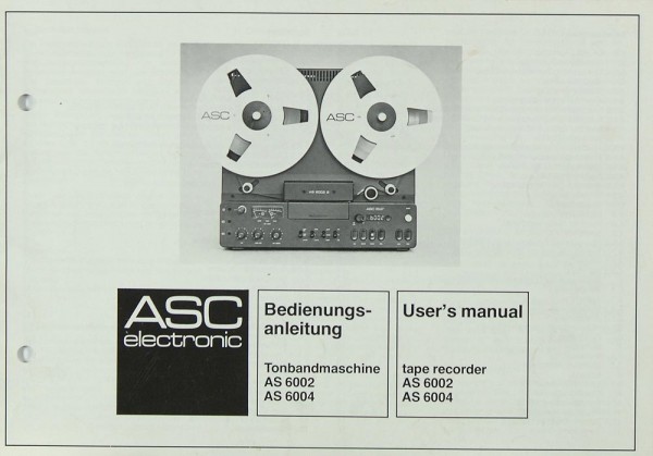ASC AS 6002 / 6004 Manual