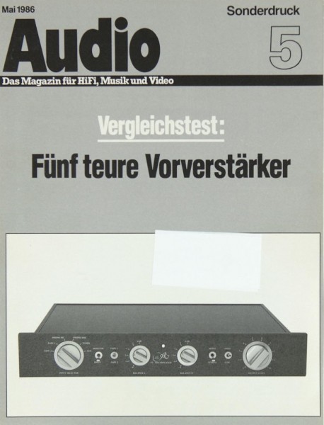 Audio Sonderdruck 5 Mai 1986 Testnachdruck