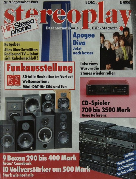 Stereoplay 9/1989 Zeitschrift