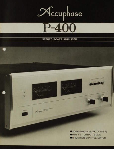 Accuphase P-400 brochure / catalogue