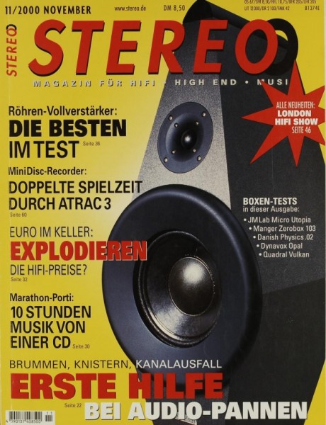 Stereo 11/2000 Zeitschrift