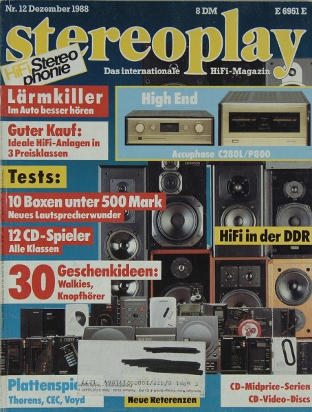Stereoplay 12/1988 Zeitschrift