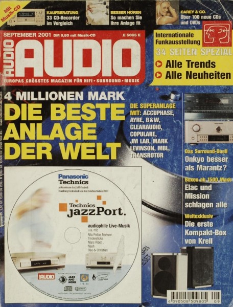 Audio 9/2001 Zeitschrift