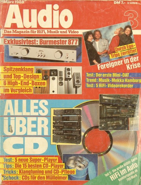 Audio 3/1988 Zeitschrift
