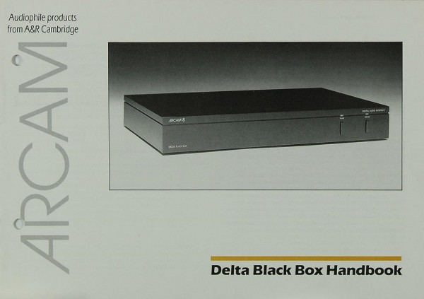 Arcam Delta Black Box Manual